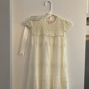 Little girls lace dress, size 3/4  never worn. Handmade in the US.